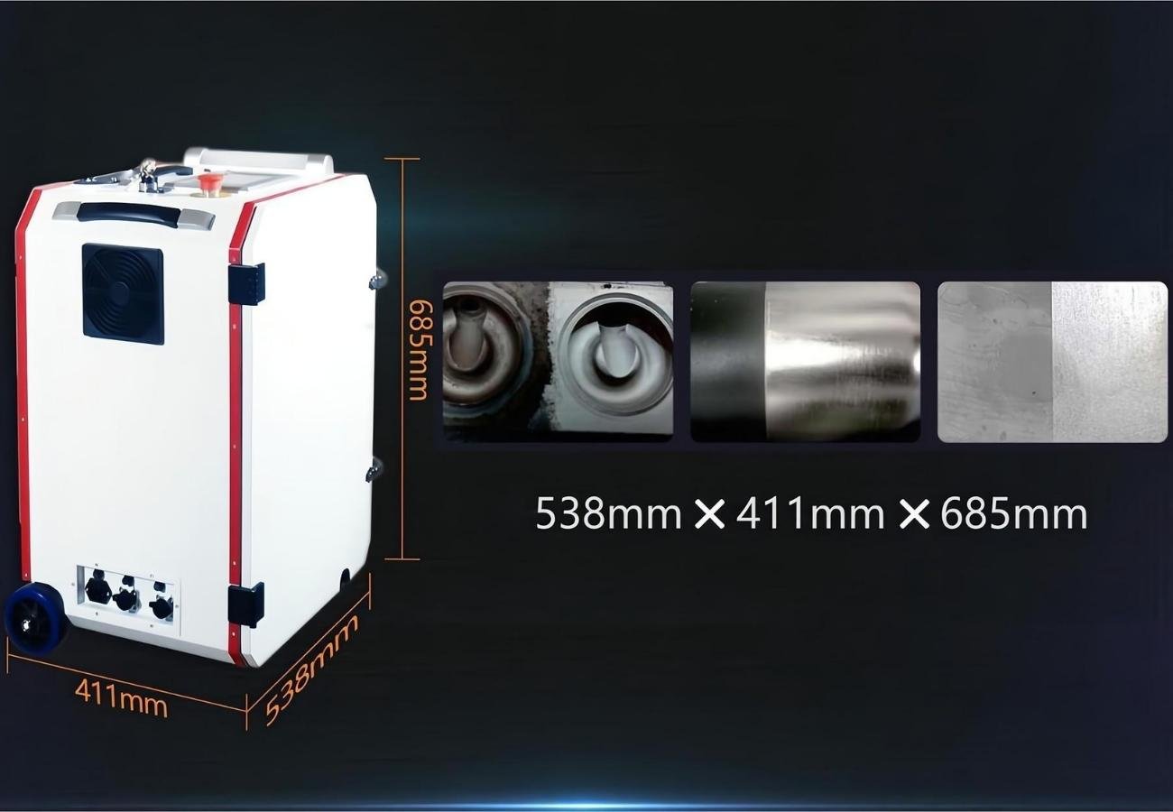 200w laser cleaning machine dimensions detail