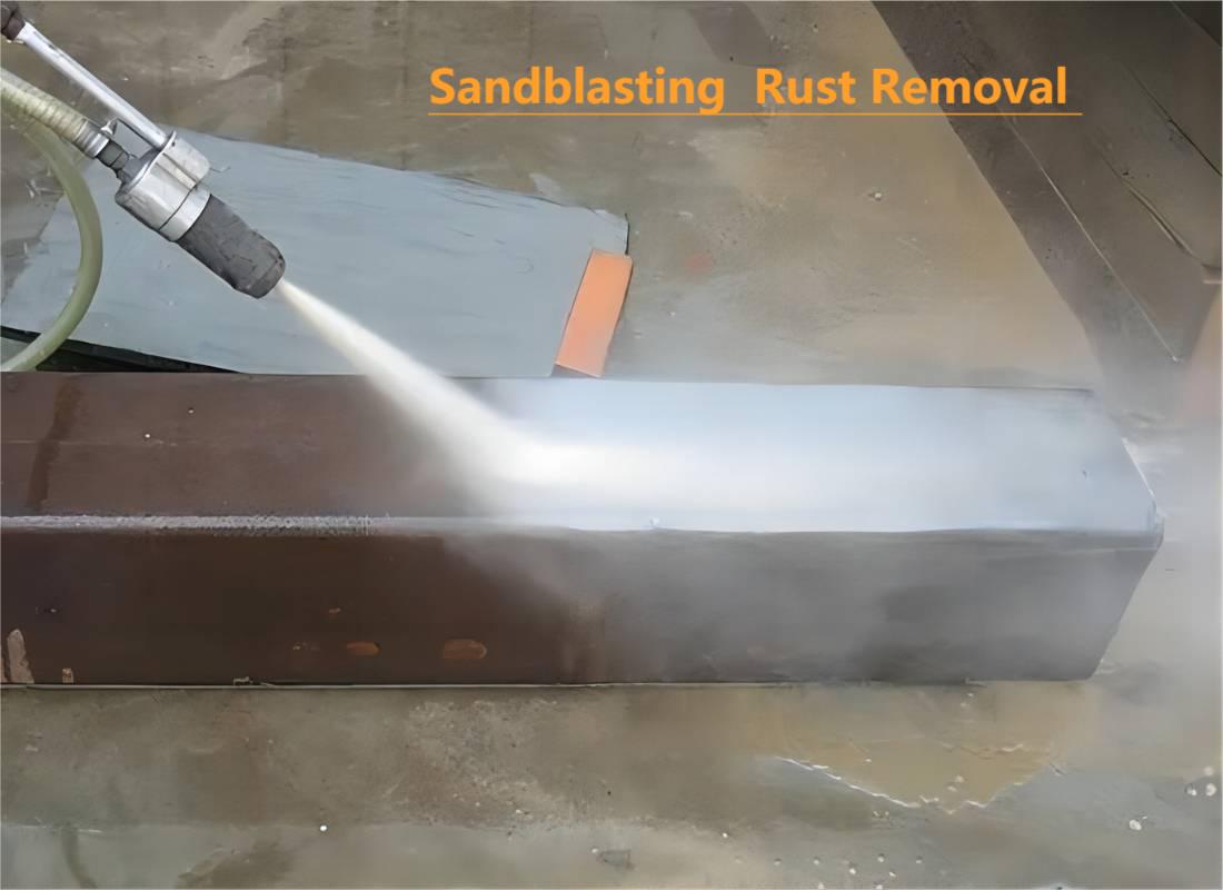 Sandblasting for Rust Removal