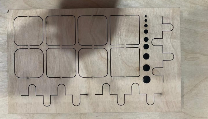 laser die cutting sample